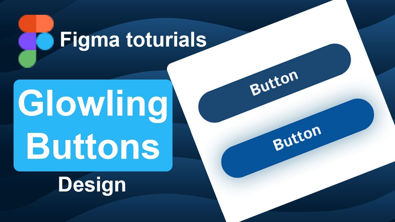 How to Create a Glowing Button Effect in Figma | Figma tutorial | Figma Interactive Component