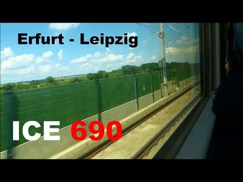[Vmax. 280 km/h] ICE 690 (ICE 1) Mitfahrt SFS Erfurt - Leipzig (full)