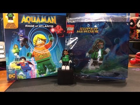 LEGO DC Superheroes Aquaman Rage Of Atlantis Blu-Ray Unboxing + Green Lantern Jessica Cruz Minifig