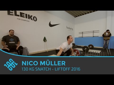 Nico Müller 130kg Snatch