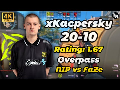 xKacpersky (20-10) NIP vs FaZe (Overpass) | StarLadder Budapest Major 2025 Stage 1 #NIP #xKacpersky