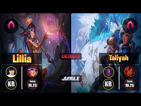 Canyon LILLIA (Jungle) [Dark Harvest] VS TALIYAH - Master KR Patch 10.25