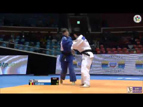 Judo 2013 Grand Prix Jeju: Ha (KOR) - Florian (ROU) [-52kg] bronze