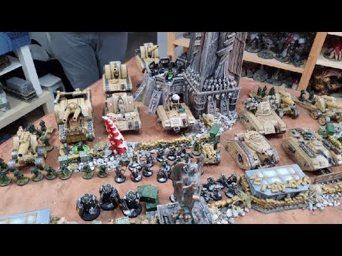 Death Korps of Krieg vs Tyranids, four player Warhammer 40k battle report