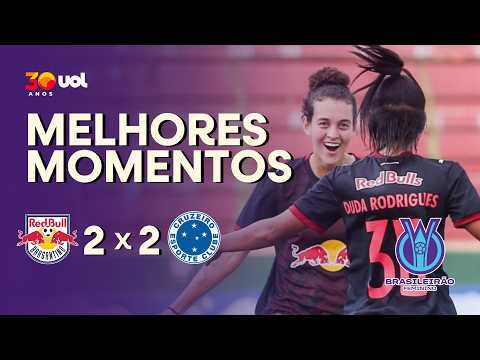 Gols e lances de Red Bull Bragantino x Cruzeiro