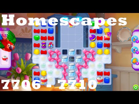 Homescapes Level 7706 - 7710 HD Walkthrough | 3 - match game | gameplay | android | ios | pc | app