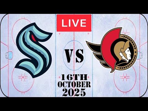 NHL LIVE Seattle Kraken vs Ottawa Senators October 16th 2025 Full Game Watch Along