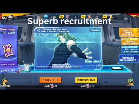 Superb recruitment