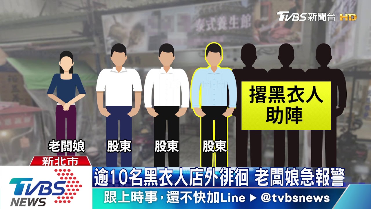 談判破裂撂黑衣人 警力5分鐘抵達盤查