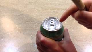 How to open a can of soda pop the fun way!