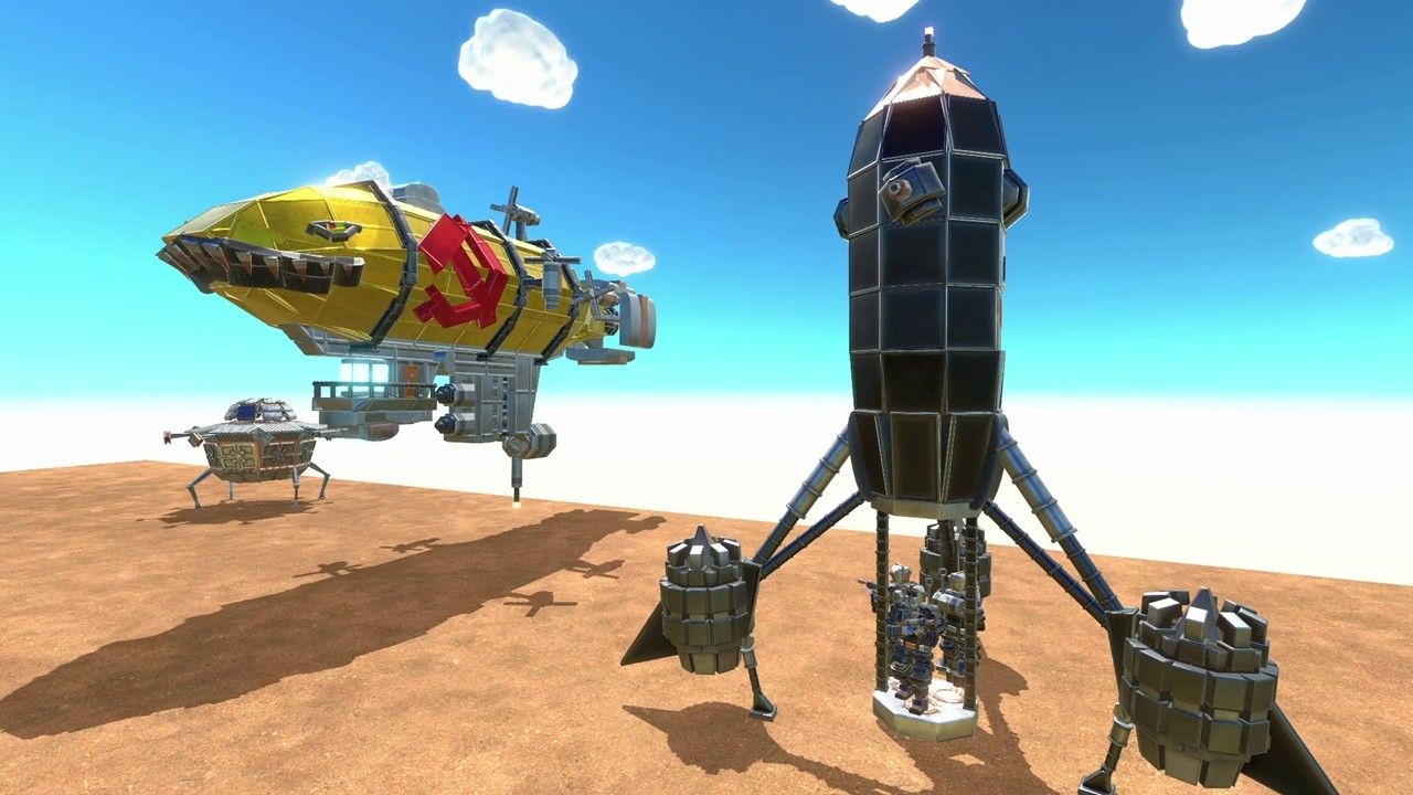 Various Warbot battles part 14. Airship bombing! - Age Of Warbots