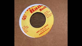 Prince Alla - Mek She Gwan + Dub - 7" West Bank Music 1989 - JUNK GAL TRIBUTE 80'S DANCEHALL