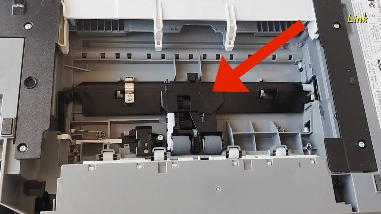HP Printers Envy - Removing Paper Pick-up Rollers Assembly