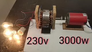 How to make generator with dc motor #how to make high voltage generator #diy free energy#electricity