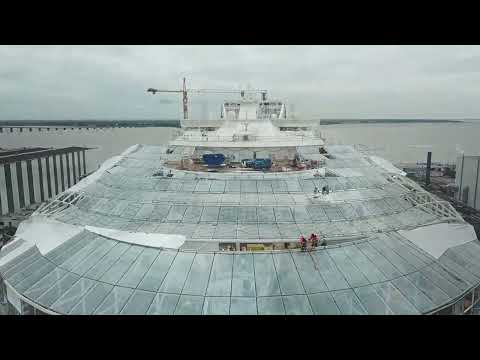 Symphony Of The Seas in dry dock   The largest cruise ship in the world l SRT Media