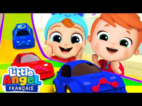 La course de voitures | Comptines avec Bébé Louis | Little Angel Français
