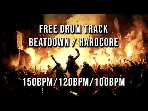Free Slamming Beatdown Drum Track (HUGE BREAKDOWNS)