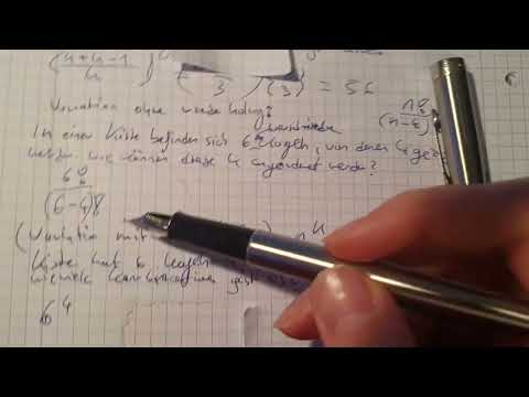 Kombinatorik was man bei einer Variation ohne Wiederholung beachten muss!