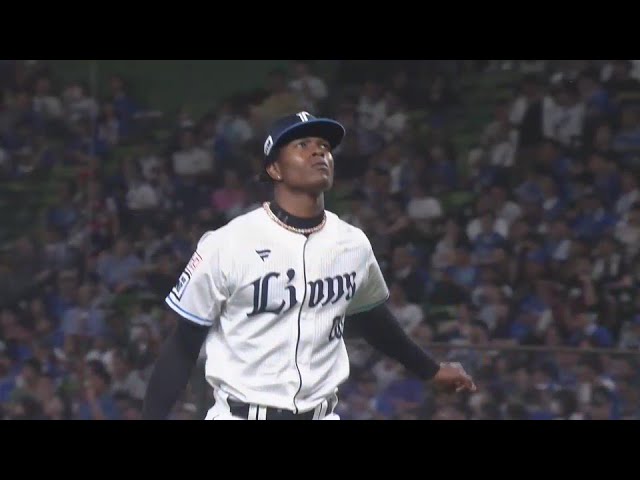 【6回表】ライオンズ・ヤン ピンチでのリリーフも完璧な投球で無失点に切り抜ける!! 2024年6月14日 埼玉西武ライオンズ 対 横浜DeNAベイスターズ