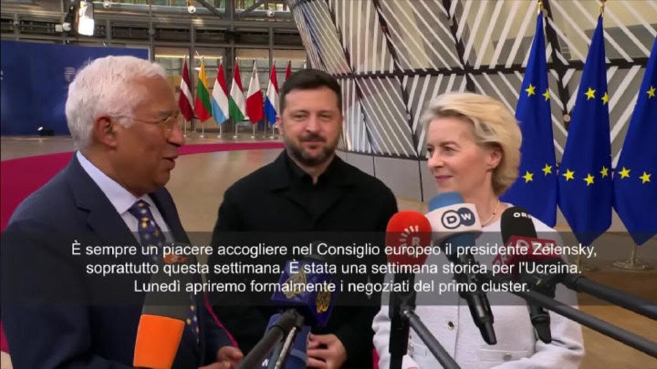 Costa: Momento storico per Ucraina, al via primi negoziati per adesione all'Ue
