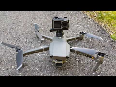 Dji osmo action câmera com mavic 2 pro 4k UHD teste