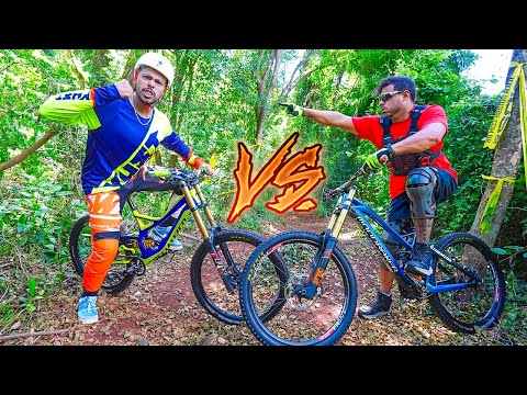 FIZ UM RACHA CONTRA O THIAGO NO DONWHILL !