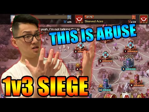 When there is no 3rd guild in Siege and you have to ZERO them - Summoners War