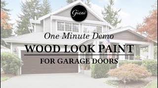 Giani Wood Look for Garage Doors: 1 Minute Demo
