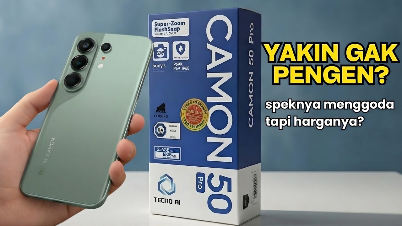 YAKIN GAK TERTARIK?‼️TECNO CAMON 50 & 50 PRO BAWA FITUR FLAGSHIP TAPI HARGANYA?