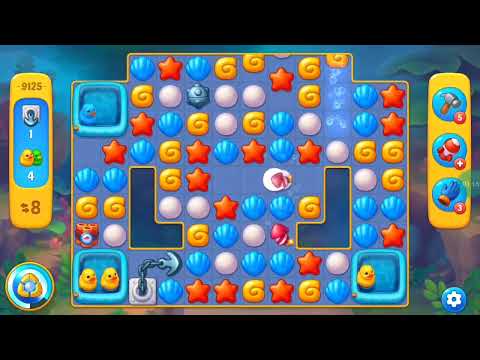 Fishdom Easy Level 9125 (with full seashell) @choraelmin