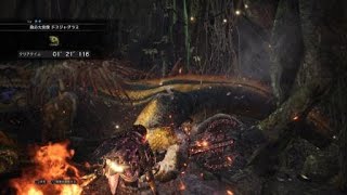 【MHW β】ドスジャグラス　チャージアックスソロ　1'21''116