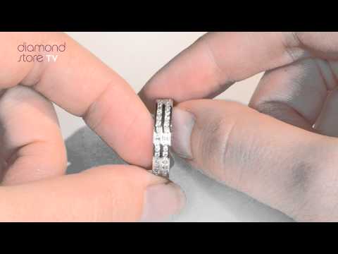HG38 - 1ct Lucy Platinum Full Band Diamond Eternity Ring