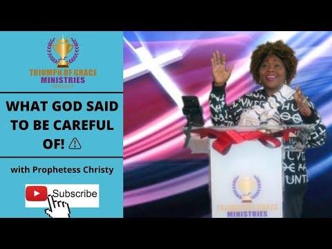 HEAR WHAT GOD SAID TO BE CAREFUL OF | Sunday Service 05/06/22 | Prophetess Christy Idahosa