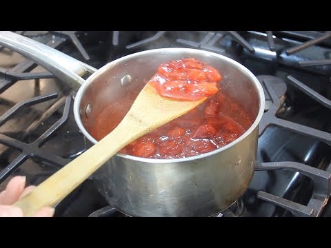 FRESH STRAWBERRY SAUCE | for cake, cheesecake, ice cream, and pancakes