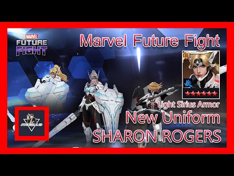 ( Sharon Rogers ) T3 New Uniform [ Light Sirius Armor ] Review & Uniform WBL  | Marvel Future Fight