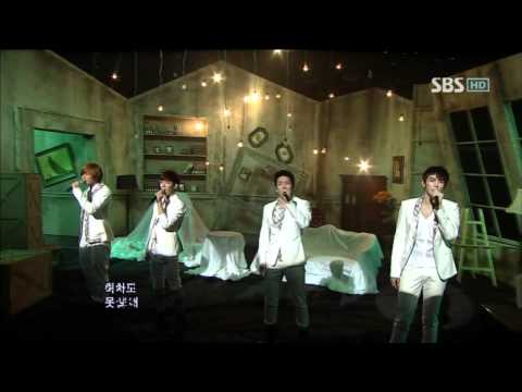 2AM - Can't let you go even if i die (2AM - 죽어도 못보내) @ SBS Inkigayo 인기가요 100221