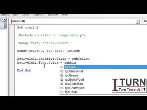 Formatting through Excel VBA - Macro - Part 6