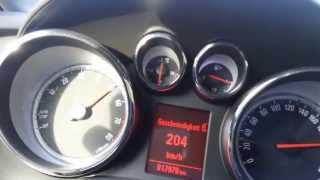 Opel Astra J 14 Turbo 140 hp max speed / Höchstge