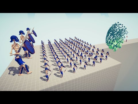 100x SKELETON + GIANT VS EVERY GOD | Totally Accurate Battle Simulator TABS