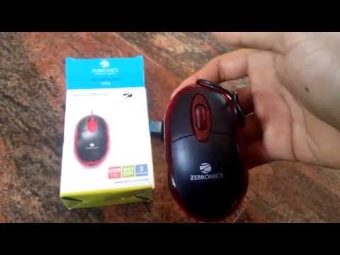 Zebronics ms m05 plus optical usb mouse unboxing & demo
