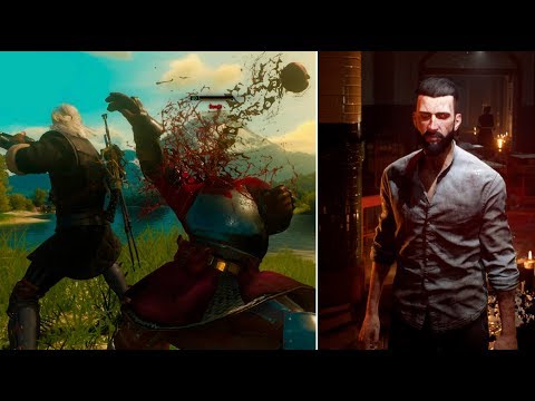 Vampyr vs Witcher 3 - Combat Gameplay Comparison