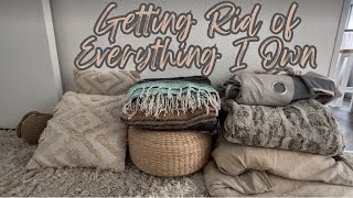 GETTING RID OF EVERYTHING I OWN | EXTREME MINIMALISM