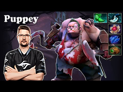 Puppey - Pudge Support | Dota 2 7.29 Gameplay