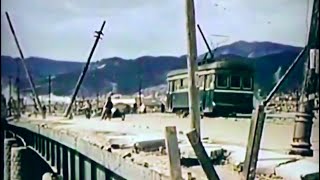 Hiroshima in 1946 [60fps Remaster] Atomic Bomb Dome, Aioi Bridge
