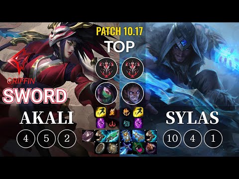 GRF Sword Akali vs Sylas Top - KR Patch 10.17