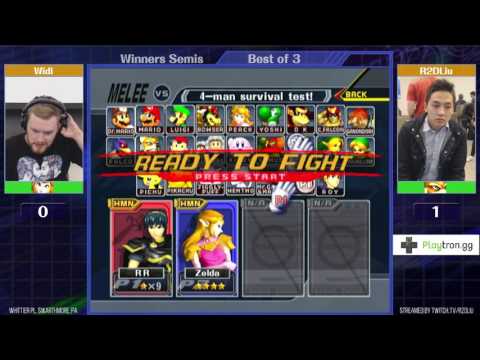 Event Match 14: Widl (Peach/Sheik) vs R2DLiu (Fox/Marth) - Winners Semis