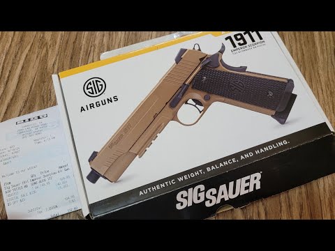 BB Pistol Sig Sauer Emperor Scorpion 1911 Unbox 4.5mm 0.177 caliber