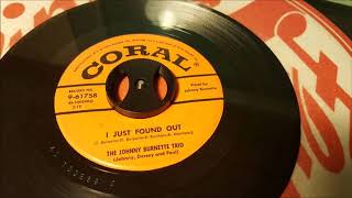 The Johnny Burnette Trio - I Just Found Out - 1956 Rockabilly - CORAL 9-61758