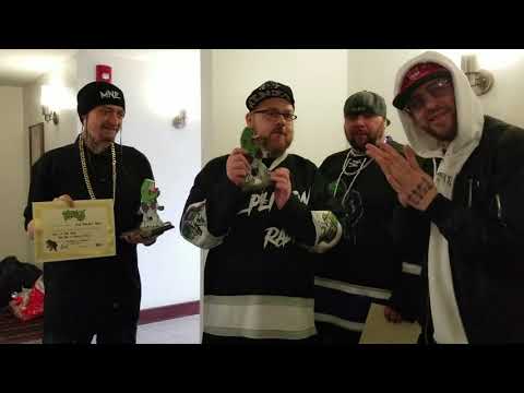 Young Wicked and Bonez Dubb of Axe Murder Boyz accepting their 2019 Replicon Radio awards!