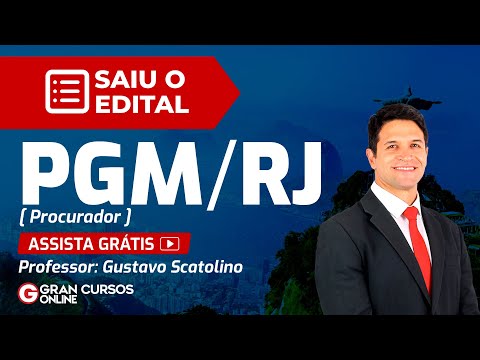 Concurso PGM RJ: Procurador – Saiu o edital!